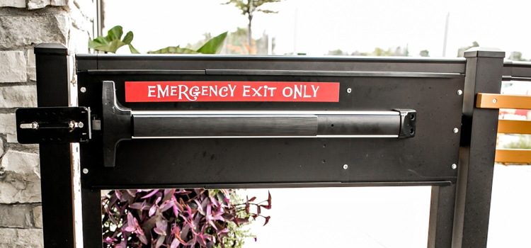 emergency push bar installation in Antelope